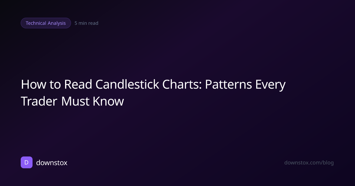 How to Read Candlestick Charts: Patterns Every Trader Must Know